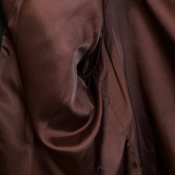 Forecaster Womens Wool Jacket Brown Black Button Up Lined Plus Size 14 Oversized - Picture 4 of 6